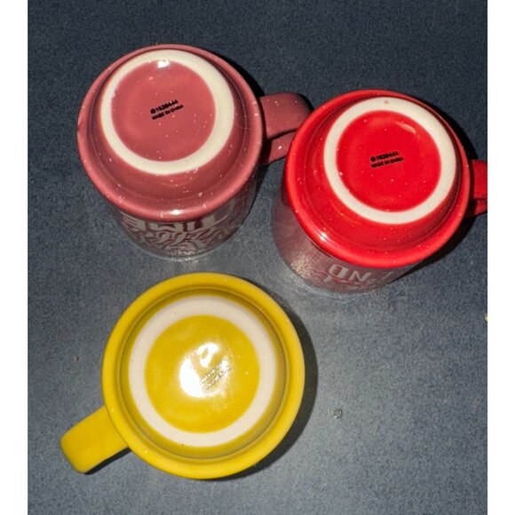 Set Of 3 Mini Ceramic Coffee Mugs With Fun Quotes 6 oz - Picture 3 of 5